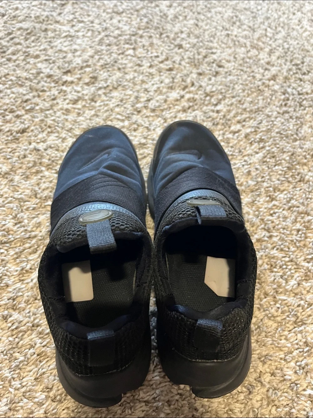Nike All-Black Slip-On Athletic Sneakers